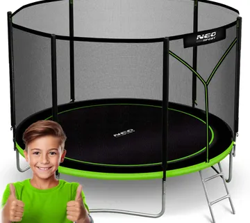 Neo-Sport vrtni trampolin 183 cm (6 ft) s vanjskom mrežom i ljestvama, zeleni - Pribislavec