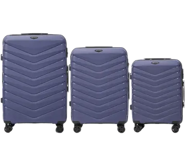 Wings set od tri kofera od polipropilena plavi - Pribislavec