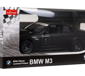 Rastar metalni BMW M3 1:14 na daljinsko upravljanje crni - Pribislavec