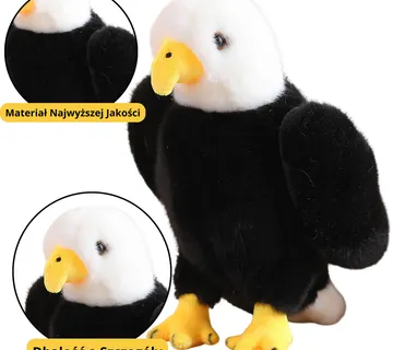 Plišani orao crno-bijeli 25 cm - Pribislavec