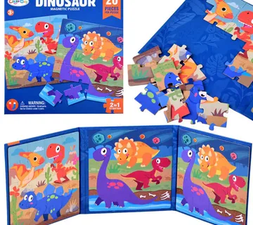 Šarena magnetska slagalica dinosauri 40 elemenata ZA4268 - Pribislavec