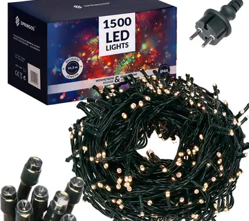 Božićne lampice s 1500 LED dioda - Pribislavec
