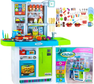Velika interaktivna kuhinja za djecu, plava - Pribislavec