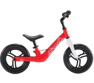 Dječji bicikl bez pedala ChipMunk magnezij crveni CM-B002 - Pribislavec