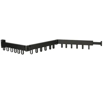 Teleskopska produžna zidna vješalica 114cm crna - Pribislavec