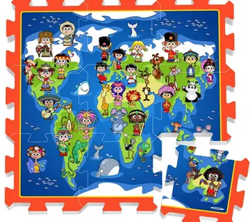 Podloga puzzle za igru karta svijeta - Pribislavec