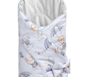Dvostrani poplun za bebe 75x75cm padobranci - Pribislavec