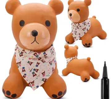Medo za skakanje 55cm smeđi s maramom - Pribislavec