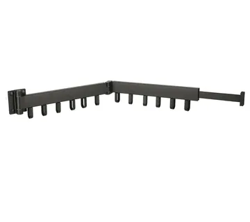 Teleskopska produžna zidna vješalica 84cm crna - Pribislavec