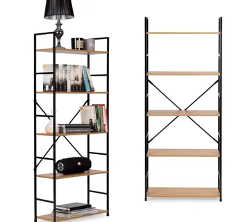 ModernHome LOFT drvene police za knjige,5 razina - Pribislavec