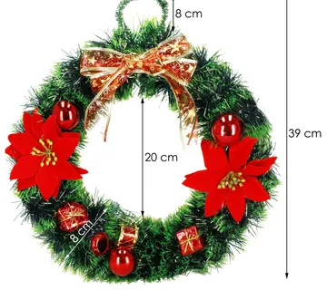 Božićni ukras “Vijenac” – promjer 30 cm - Pribislavec