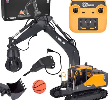 Licencirani volvo bager 1:16 daljinski upravljan mnogim funkcijama rc0668 - Pribislavec