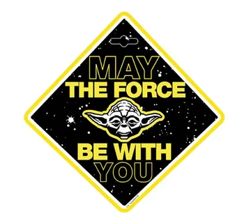 Znak Baby on board Yoda - Pribislavec