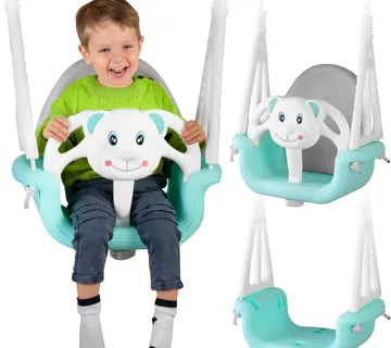 Ricokids ljuljačka s medvjedićom 3 u 1, tirkizna - Pribislavec