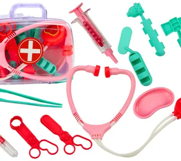 Medicinski pribor prve pomoći za bebe u ružičastom kovčegu - Pribislavec