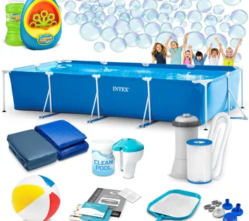 Intex okvirni montažni bazen 450 x 220 x 84 cm 15u1 + gratis aparat za mjehuriće - Pribislavec