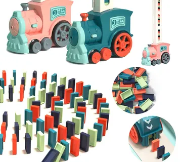 Woopie električna lokomotiva za domino blokove 63 el. - Pribislavec