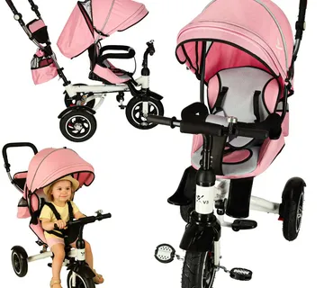 Tricikl za djecu Trike Fix V3 – roza boja - Pribislavec