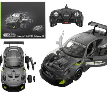 Auto na daljinski RC Rastar 1:18 Porsche 911 GT2 sivi 68 elemenata - Pribislavec