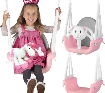 Ricokids 3u1 dječja ljuljačka “Medić” – ružičasta - Pribislavec