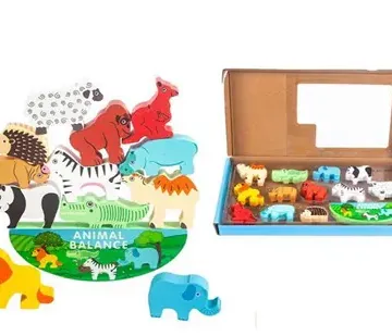Montessori puzzle igra ravnoteže safari životinje - Pribislavec