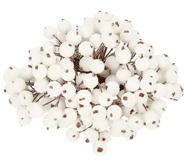Springos set umjetnih planinskih ruža, smrznuto bijela, 10-11 cm, 100 kom. - Pribislavec