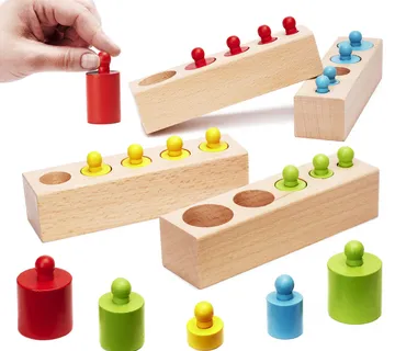 Montessori šareni drveni utezi - Pribislavec