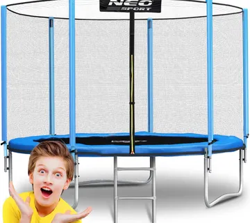 Vrtni trampolin 6ft/183cm s vanjskom mrežom i neo-sportskim ljestvama - Pribislavec