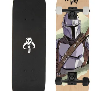 Dječji drveni skateboard Star Wars Mandalorian - Pribislavec