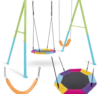 Intex ljuljačka za igralište gnijezdo roda 2 u 1 235 cm x 254 cm x 200 cm - Pribislavec