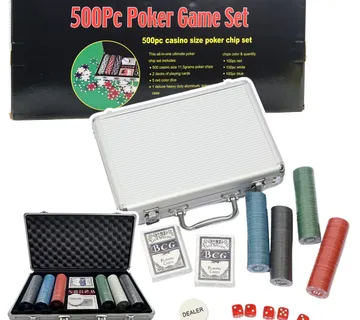 Profesionalni poker set – aluminijsko kućište, 500 dijelova - Pribislavec
