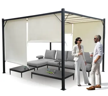 Vrtna pergola Para Sole 3x3x2m Vodootporna krovna konstrukcija - Pribislavec