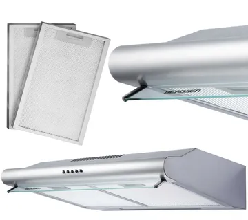 Kuhinjska napa za ispod ormarića - 60 cm apsorber Berdsen BE-10-A INOX - Pribislavec