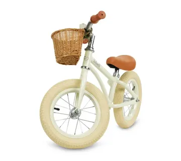 Kidwell Classy dječji bicikl bez pedala s košaricom, krem - Pribislavec