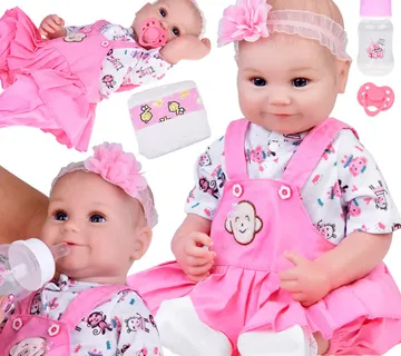 Baby doll lutka u ružičastoj jakni s trakom - Pribislavec