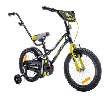 Dječji bicikl guralica Tiger 16" crni-žuti-sivi - Pribislavec