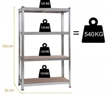 Regał Magazynowy Landgraf 150X75X30 CM - Pribislavec