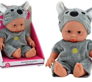 Lutka beba u sivoj odjeći i koala kapom - Pribislavec