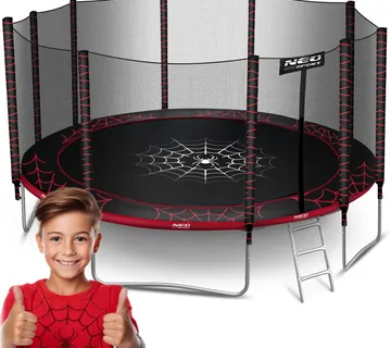 Vrtna trampolina 465 cm s vanjskom zaštitnom mrežom i ljestvama Neo-Sport - Pribislavec
