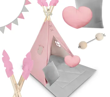 Nukido dječji šator wigwam ružičasti - Pribislavec