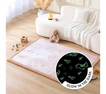 Hakuna Matte Cloud tepih s dinosaurima – svijetli u mraku 170 × 120 × 2,5 cm - Pribislavec