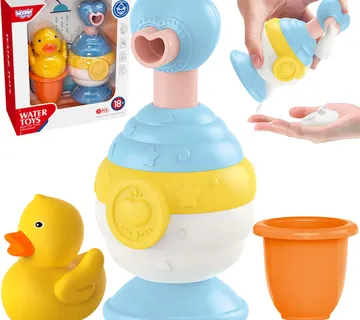 Woopie set za kupanje - čaša, patka i dozator, plavi - Pribislavec