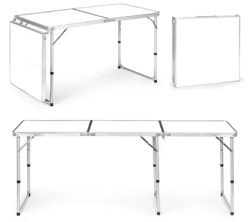 Modernhome sklopivi turistički stol bijeli 180 x 60 cm - Pribislavec