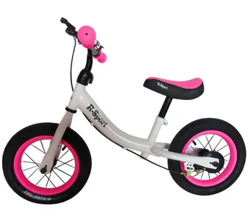 Bicikl bez pedala R3 bijelo - rozni - Pribislavec