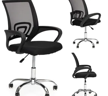 ModernHome ergonomska uredska stolica – okretna s podesivim naslonom - Pribislavec