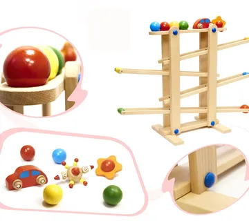 Montessori xxl drvena staza s loptom - Pribislavec