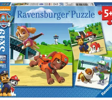 Ravensburger Puzzle Paw Patrol se igraju 3x49kom - Pribislavec
