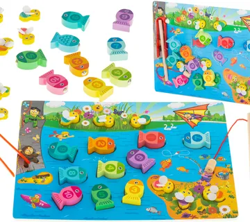 Montessori magnetno pecanje 3u1 ribe i pčele - Pribislavec