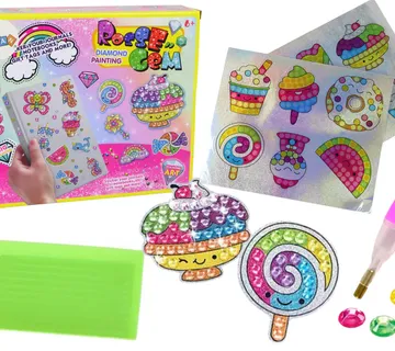 DIY set dijamantnih šarenih naljepnica - Pribislavec