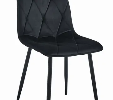 LIBRA stolica - crni baršun / crne noge x 1 - Pribislavec